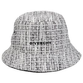 Givenchy Jacquard Reversible Bucket Hat White