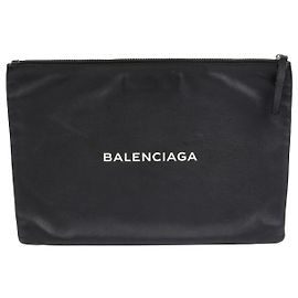 Balenciaga Everyday Large Logo Clutch Black
