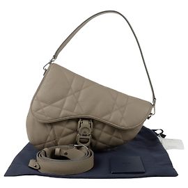 Dior Borsa a Spalla Trasversale Saddle Twin Maxi Marrone