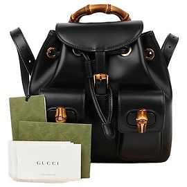 Gucci Bamboo Backpack Black