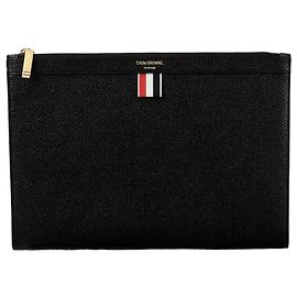 Thom Browne Stripe Tap Small Clutch Black