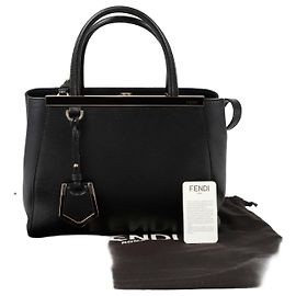 Fendi Small Tote Shoulder Bag Black