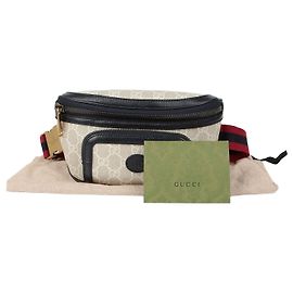 Gucci Bolso de cinturón entrelazado Azul