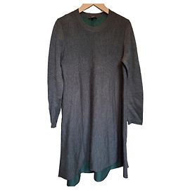 Vestido de suéter COS cinza e verde Verde Cinza