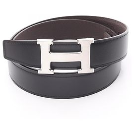 Cinto Constance H Hermès Marrom Preto
