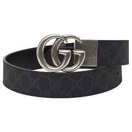 Cinturón Gucci GG Marmont Castaño Negro