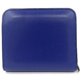 Billetera Valextra de piel de ternera suave Azul