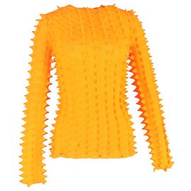 3D Spike-Knit Pullover von Loewe x Paula's Ibiza aus orangefarbenem Polyester Orange