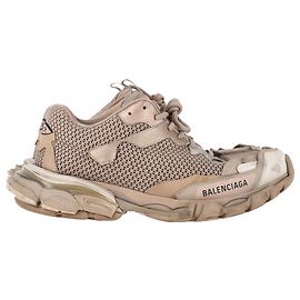Balenciaga Track.3 Sneakers aus beigem Polyurethan Beige