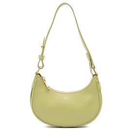 Céline Borsa a Spalla Ava Mini in Pelle di Vitello Liscio Celine Verde