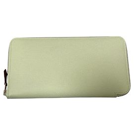 Hermès Azap Long Silk'in Epsom Geldbörse Gelb