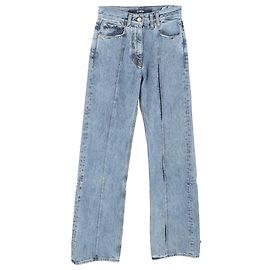 Jeans dritti Le Raphia in denim blu di Jacquemus Blu