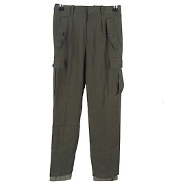 Calças cargo retas Jw Anderson em lã caqui Verde Caqui