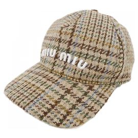 Gorra Miu Miu 5HC179 1V7U Castaño Beige