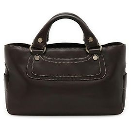 Céline Celine Boogie Bag Leather Handbag Brown
