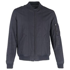 Apc Jaqueta bomber acolchoada com zíper A.P.C. com bolsos em algodão azul marinho Azul Azul marinho
