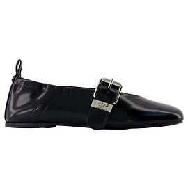 Ballerinas Sue Box - Ganni - Synthetic - Black Black