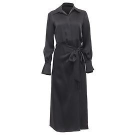 Robe midi à effet enveloppant Samba de Jonathan Simkhai en acétate noir Noir