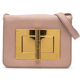 Bolsa transversal Natalia em couro médio Tom Ford Rosa
