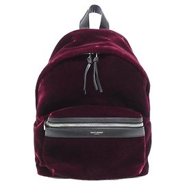 Yves Saint Laurent Velours-Rucksack Saint Laurent 462807 Braun