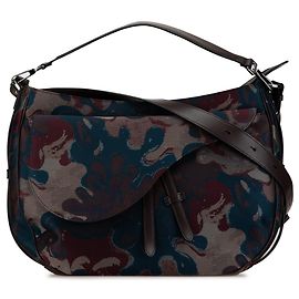 Sac à dos en denim camouflage doux Peter Doig de Dior Marron