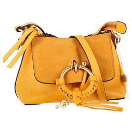 Borsa a Spalla Mini Joan in Pelle Gialla di See by Chloé Giallo