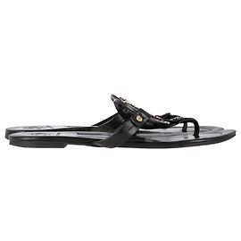 Tory Burch Miller Soft Sandals in Black Leather Black