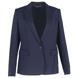 Stella Mc Cartney Stella Mccartney Single-Breasted Blazer and Trousers Suit in Navy Blue Wool Blue Navy blue