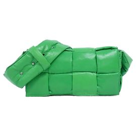 Bolsa de Ombro de Couro Bottega Veneta 709978 VCQ71 Verde