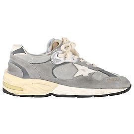 Baskets Dad-Star en Suède Grise de Golden Goose Gris