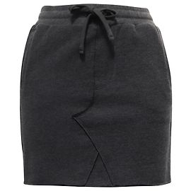 Autre Marque Falda Mini con Cuerda ATM en Algodón Gris Gris