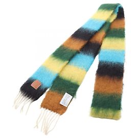 Sciarpa Loewe Anagram in lana e mohair multicolore Multicolore