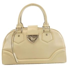 Louis Vuitton Epi Bowling Montaigne GM Handbag Eggshell