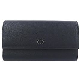 Christian Dior Long Bill Wallet Black