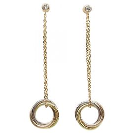 Pendientes Trinity de Cartier Plata Dorado Otro
