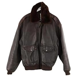 Autre Marque Brown leather jacket Brown