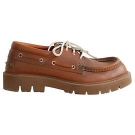 Bottega Veneta Scarpe stringate in pelle marrone Marrone