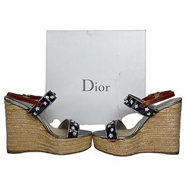 Vintage Dior Clogs EU37 Silber