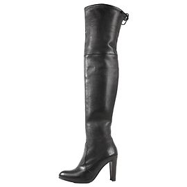 Stuart Weitzman Vidaland 100mm Over-the-knee Boots in Black, Size 39.5 EU Beige