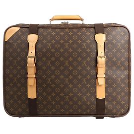 Bolsa de viagem Satellite 60 em lona Monogram Louis Vuitton na cor marrom Bege
