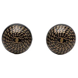 Pendientes Clip Coco Mark de Chanel Negro