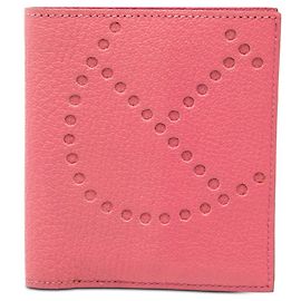 Hermès Evelyne Billfold Bifold Wallet in Pink Chevre Mysore Leather Pink