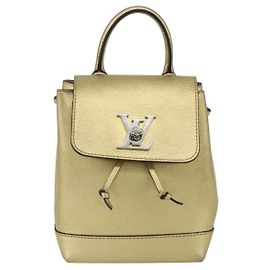 Louis Vuitton Lockme Backpack Leather Mini Golden