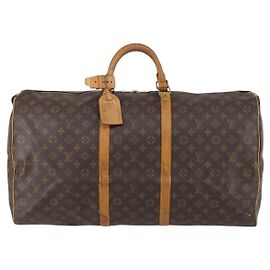 Sac Keepall Louis Vuitton en toile Monogram 60 Marron