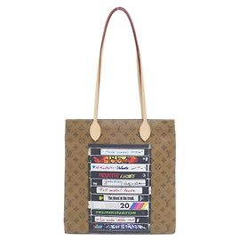 Borsa Louis Vuitton Monogram Videotape Carry It Marrone