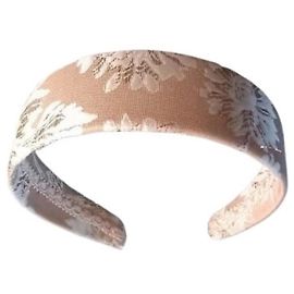 Cerchietto gioiello per capelli DOLCE & GABBANA beige-oro inserti pizzo avorio Beige D'oro Crema