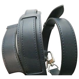 new Louis Vuitton shoulder strap 120cms leather for Keepall travel bag Navy blue
