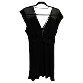 Schwarzes Sandro Kleid Schwarz