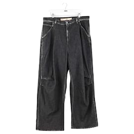 Autre Marque Jeans rectos de algodón negro Negro