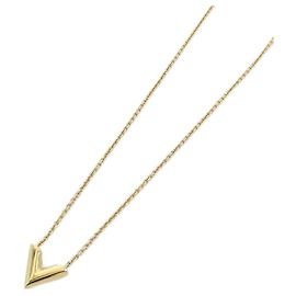 Collier Essentiel V Louis Vuitton Doré
